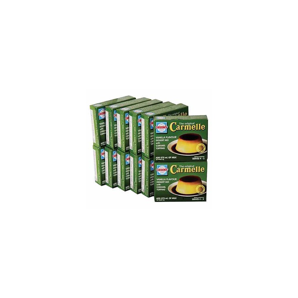 Greens Cream Caramel 12x70g - Ready-to-Eat Premium Caramel Custard Dessert Cups