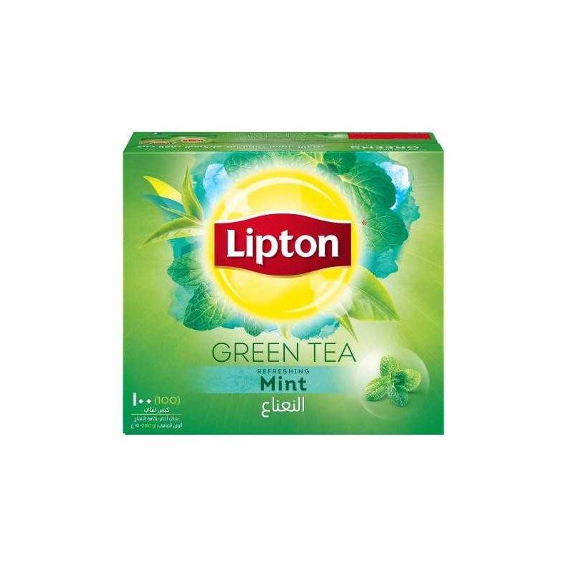 Lipton Green Tea Mint 100 Tea Bags ( 1*12)