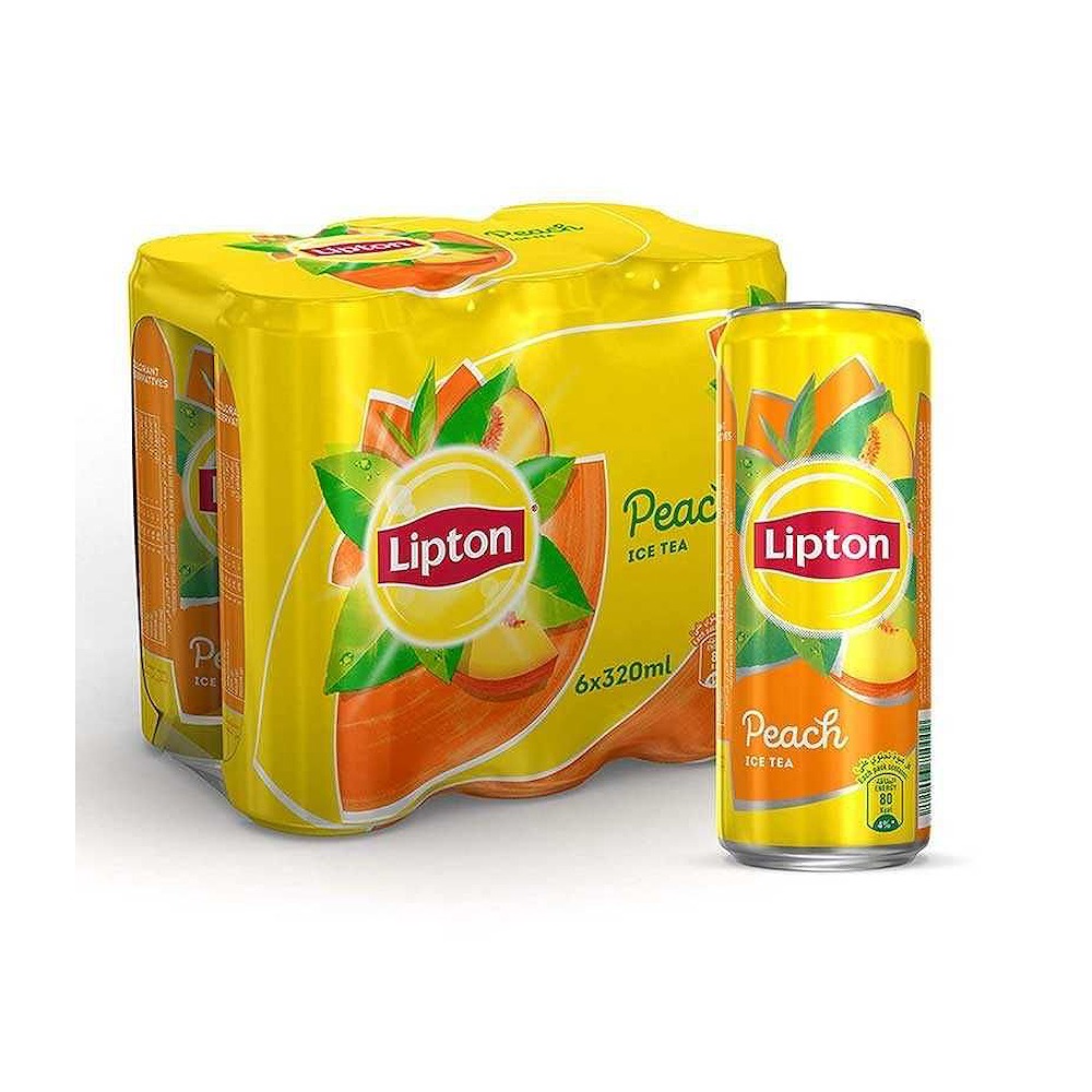 Lipton Peach Flavour Ice Tea 315ml Pack of 6 | Enjoy Cool Refreshment