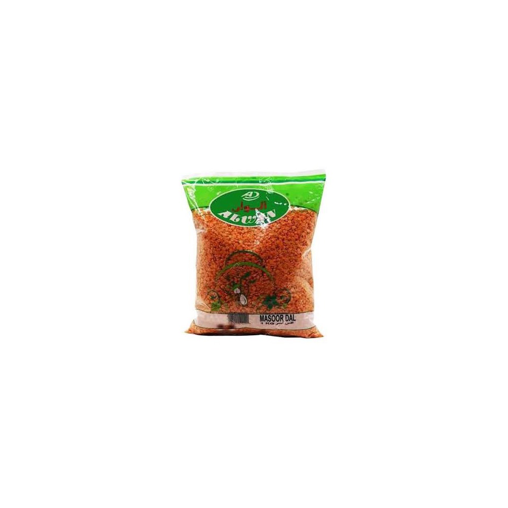 Alwan Masoor Dal Red Lentils 1KG Pack of 4