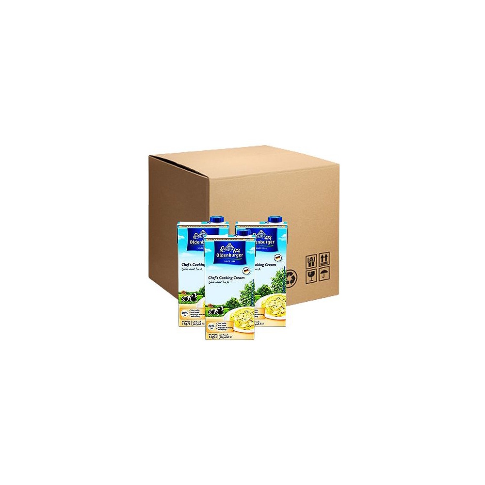 Oldenburger Cooking Cream 1Ltr Pack of 12 - Premium Quality & Great Value