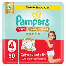 Pampers Pants Ultimate Comfort No.4 50's Carton Pack of 2