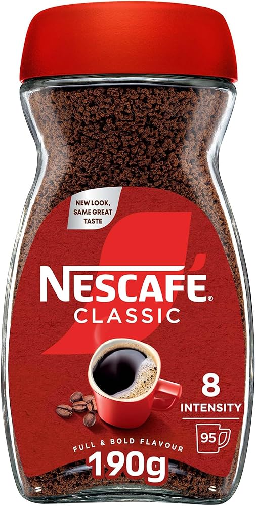 NESCAFE Classic Instant Coffee Jar 190GR Carton Pack of 12