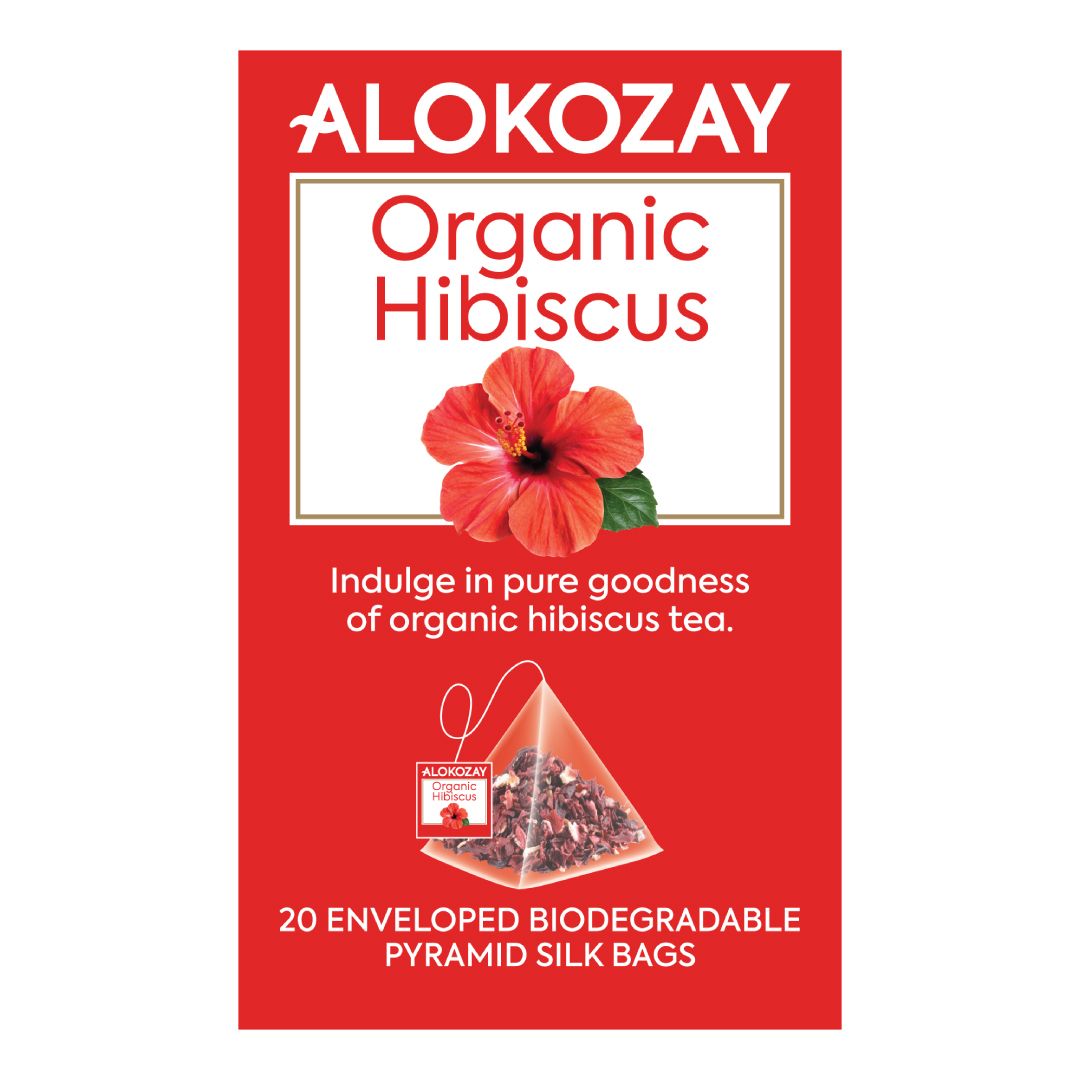Alokozay Organic Hibiscus Pyramid Tea Bags 20 Bags x 12 Carton