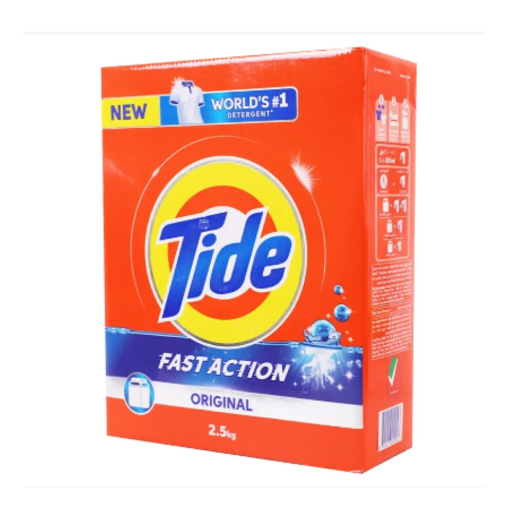 TIDE Detergent Powder Blue 2.5KG Pack of 4
