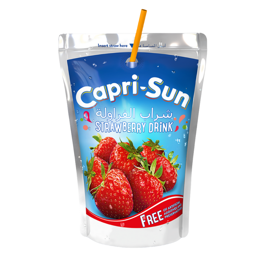 CapriSun Strawberry Juice 200ML Carton Pack of 40