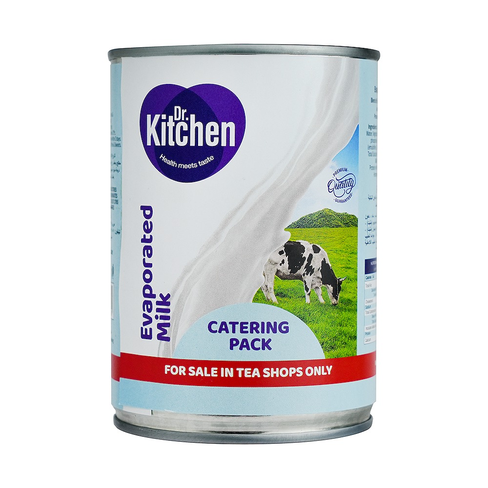 DR KITCHEN Evaporated Milk Liquid 410ML Pack of 3