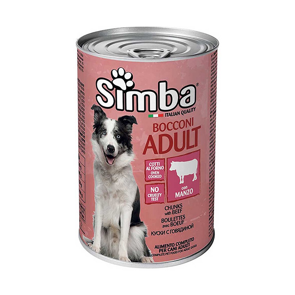SIMBA Chunkies with Meat Dog Food 415g Piece
