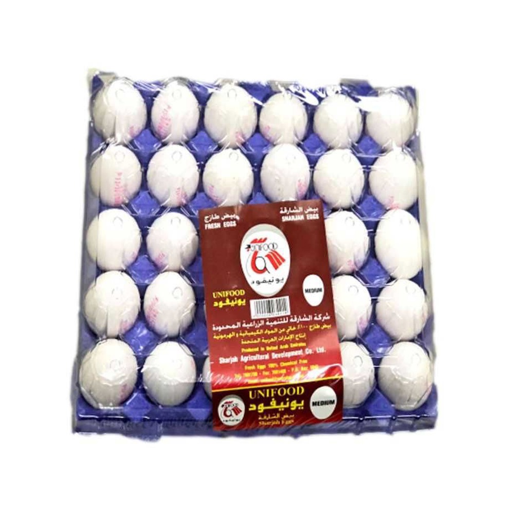 Unifood Fresh White Eggs Medium 30p - Premium Quality & Great Value
