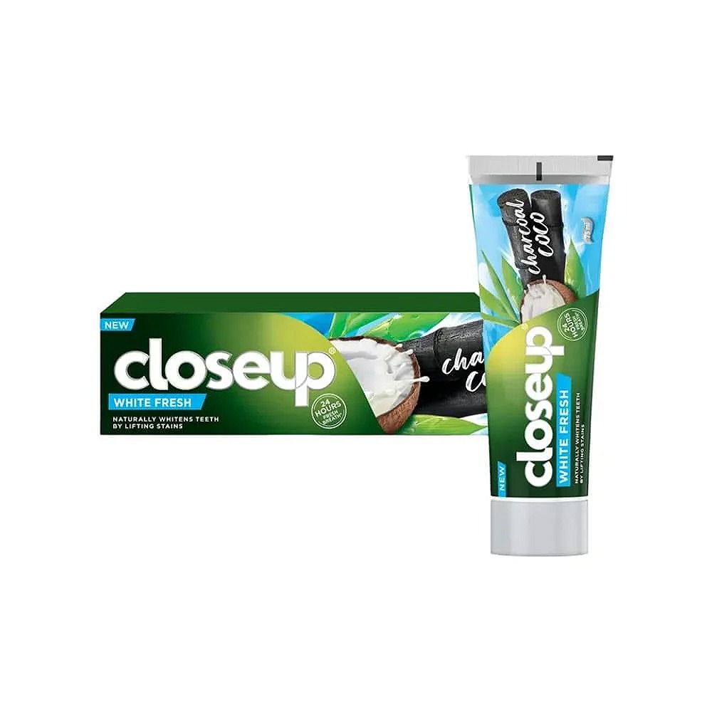 Closeup Toothpaste White Fresh Charcoal Coco 75ML Pack of 4