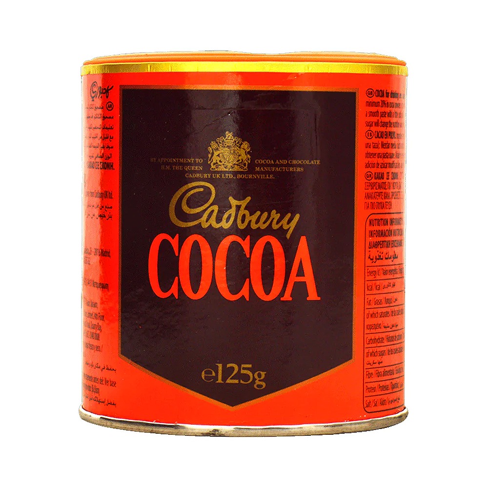 Cadbury Cocoa Powder 125g - Premium Unsweetened Baking Cocoa for Rich Chocolate Flavor & Desserts
