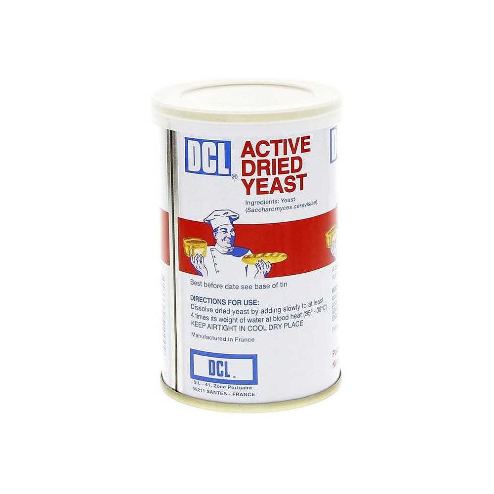 DCL Active Dry Yeast Tin 125g - Premium Baking Yeast for Bread, Pizza, Bakery & Food Service Applications
