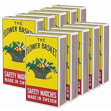 Flower Basket Matches Big Carton 120 Packs