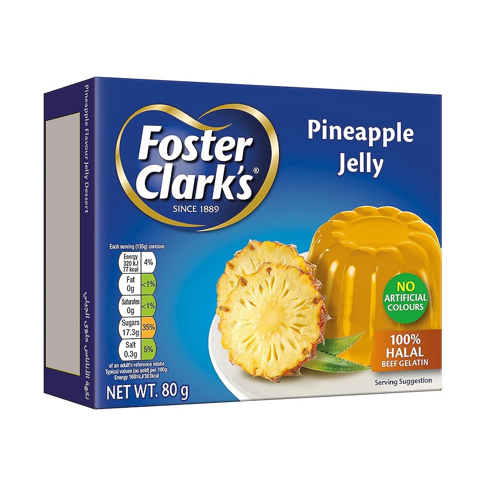 Foster Clark's Pineapple Jelly 80GR Pack of 4