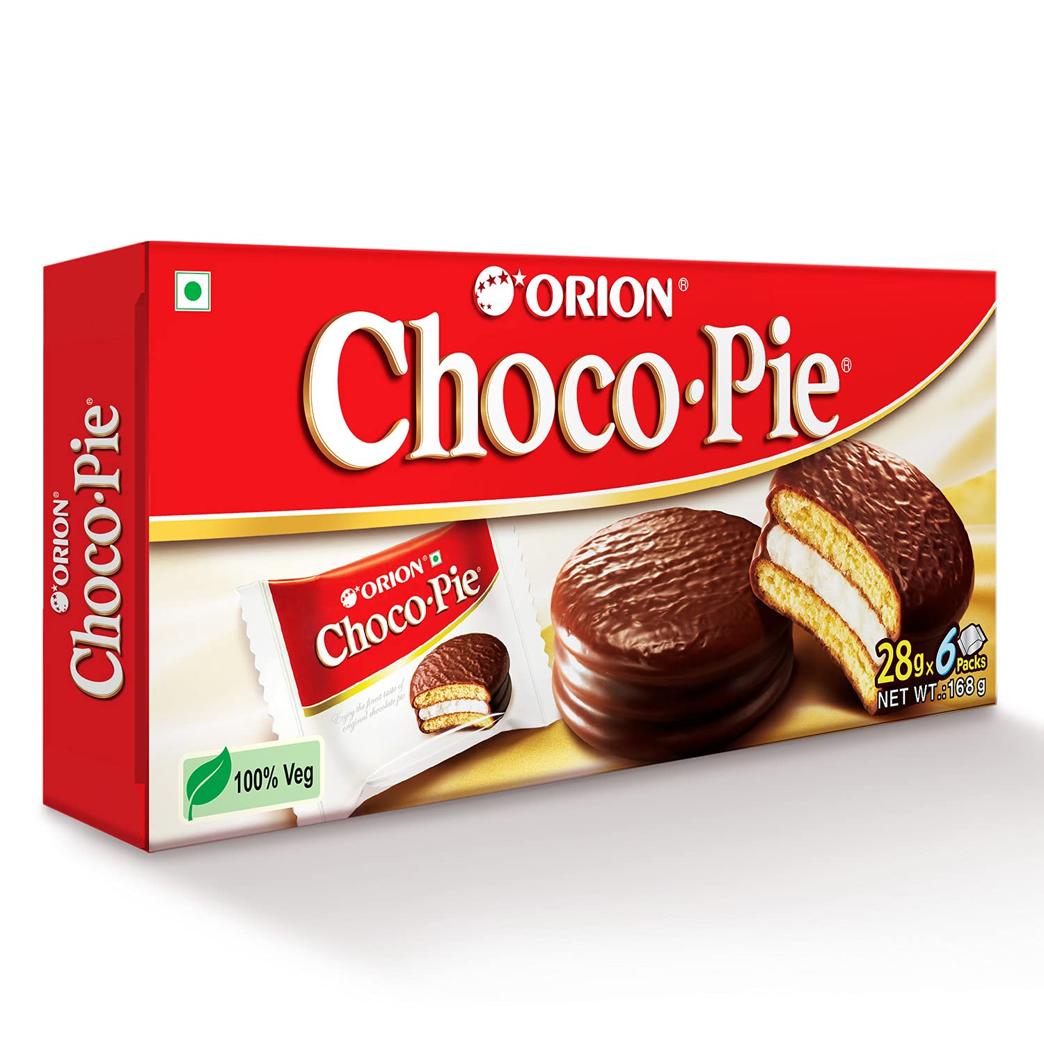 ORION Choco Pie 6 Pack 6x30g Pack of 3