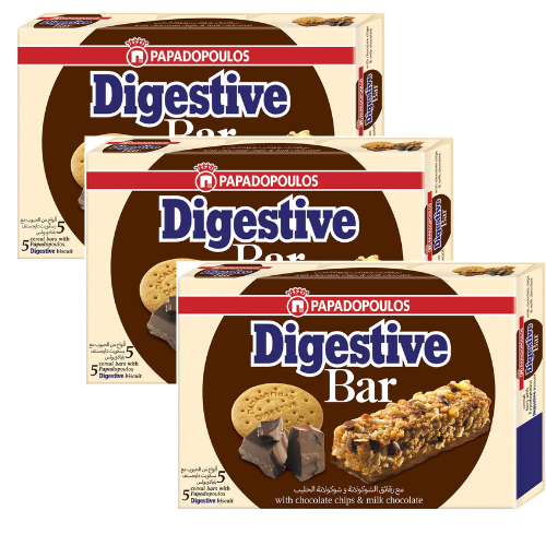 Papadopoulos Digestive Bar 28GR Pack of 3
