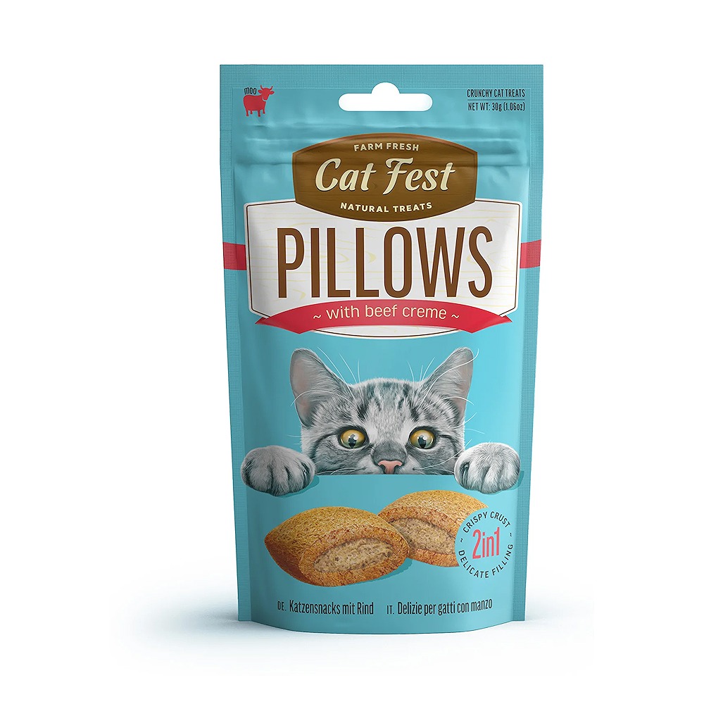 Cat Fest Pillows with Beef Cream 30 gm Piece