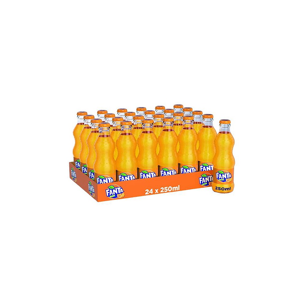 Fanta Orange 250ml Pack of 24 – Bright & Refreshing Soda
