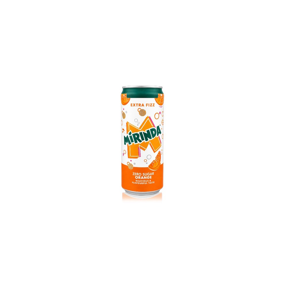Mirinda Extra Fizz Zero Sugar Soft Drink 330ML Pack of 3