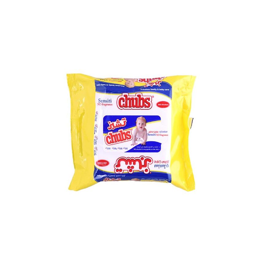 CHUBS Baby Wipes Sensitive Flow Pack 20 Pack of 2s