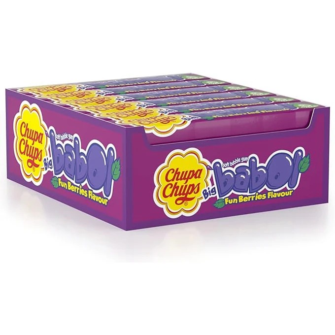 CHUPA CHUPS Fun Berries Bubble Gum 540g Outer