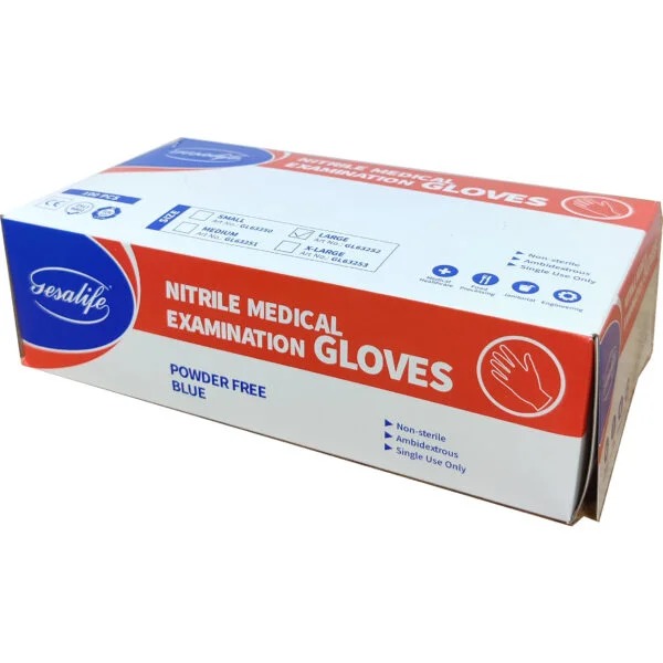 GESALIFE Nitrile Gloves Large 100 Outers