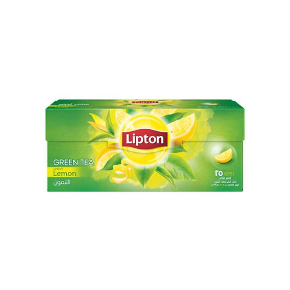 Lipton Green Tea – Rich Aroma Lemon 25 Tea – Rich Aroma Bags