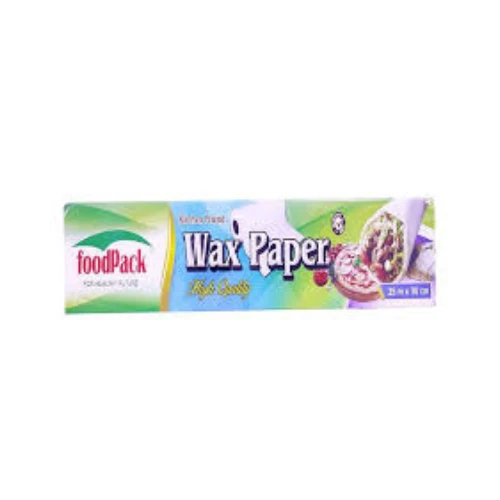 Foodpack Wax Paper 25M x 30CM Carton Pack of 24