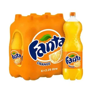 Fanta Orange Soft Drink 2.25L Pack of 6 | Refreshing Soft Drink