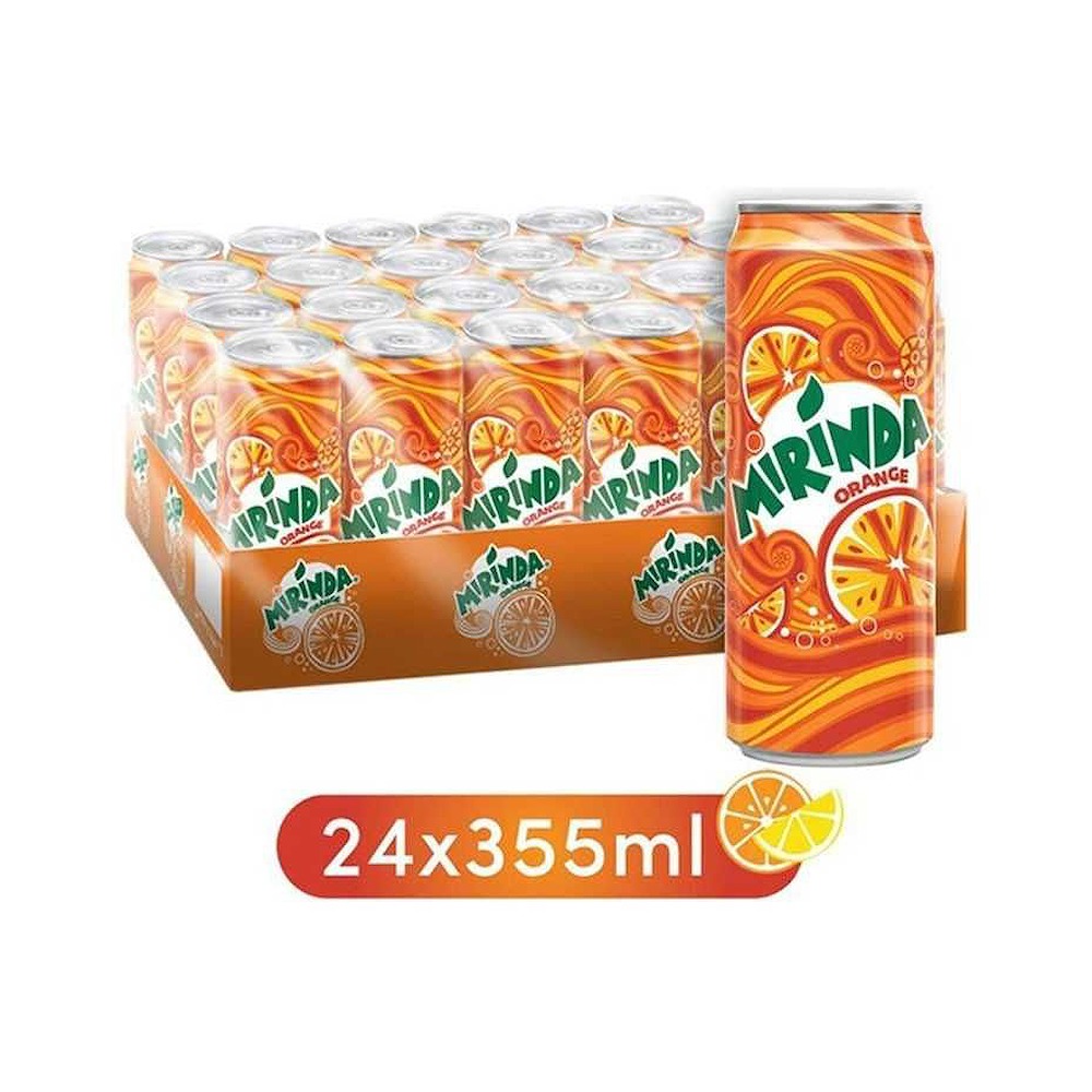 Mirinda Orange Soda Can 330ml Pack of 24 – Zesty Orange Sparkle