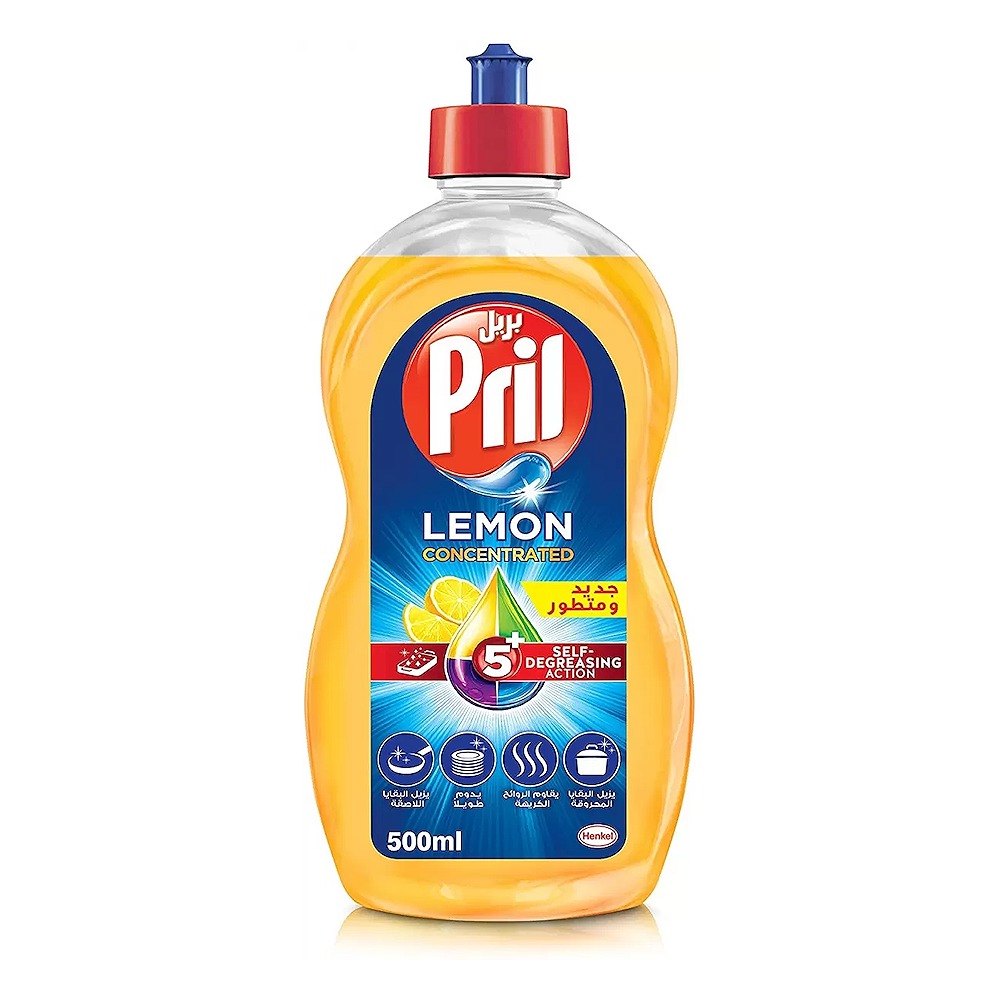 PRIL Dishwashing Liquid Lemon 500ML Pack of 4