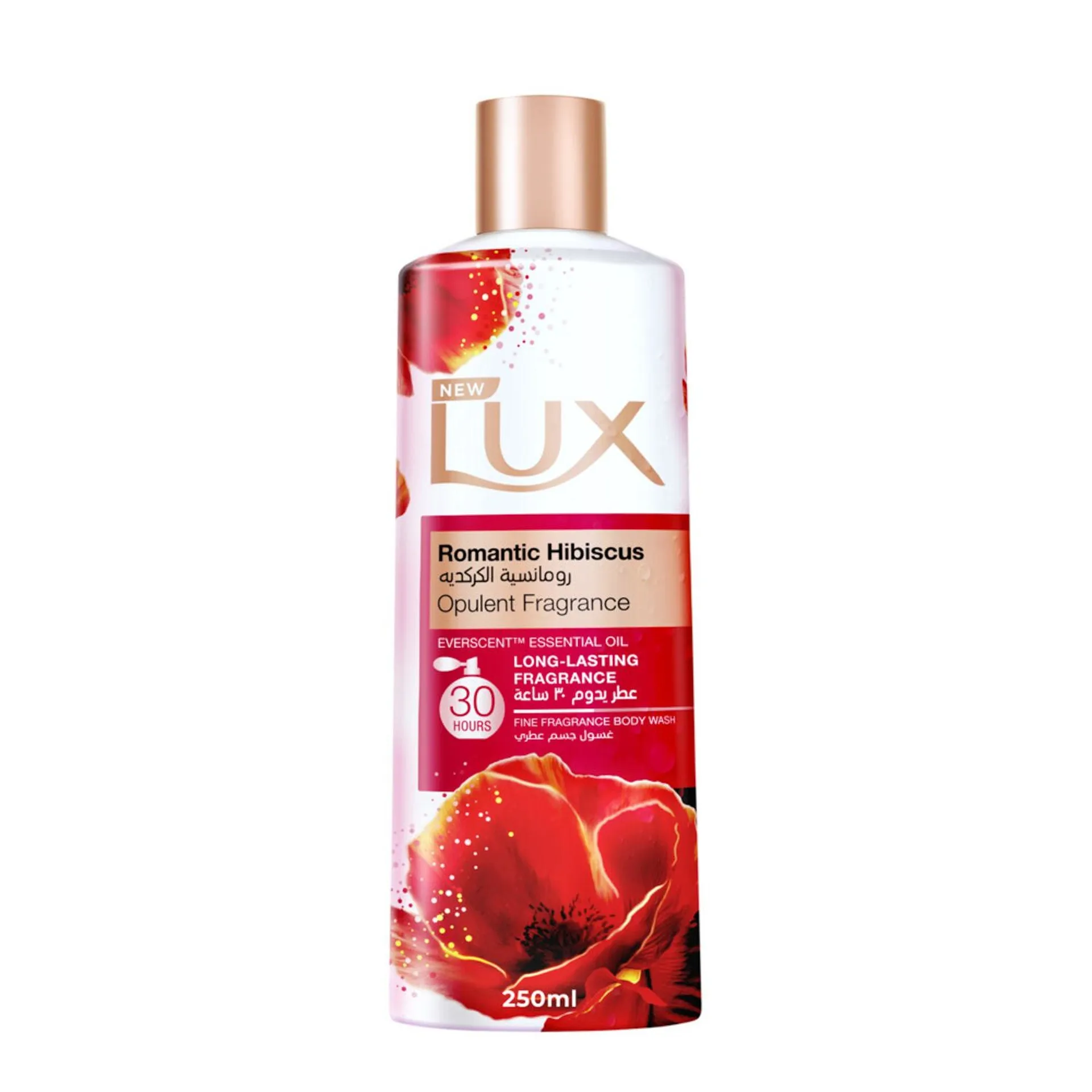 LUX Shower Gel Romantic Hibiscus 250ML Carton Pack of 12
