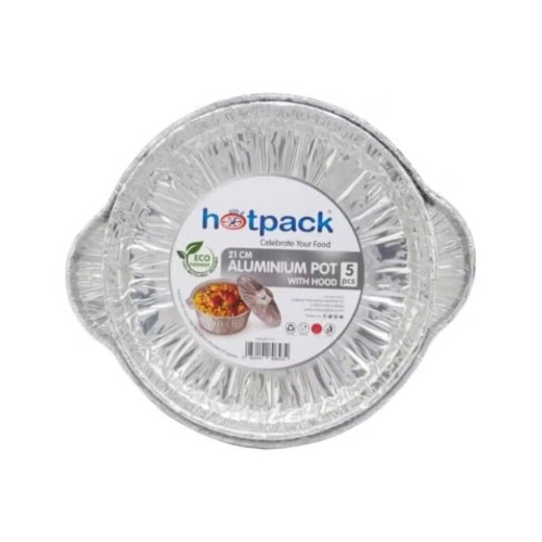 Hotpack Aluminium Pot with Hood 21cm 5-Outer Set Outer