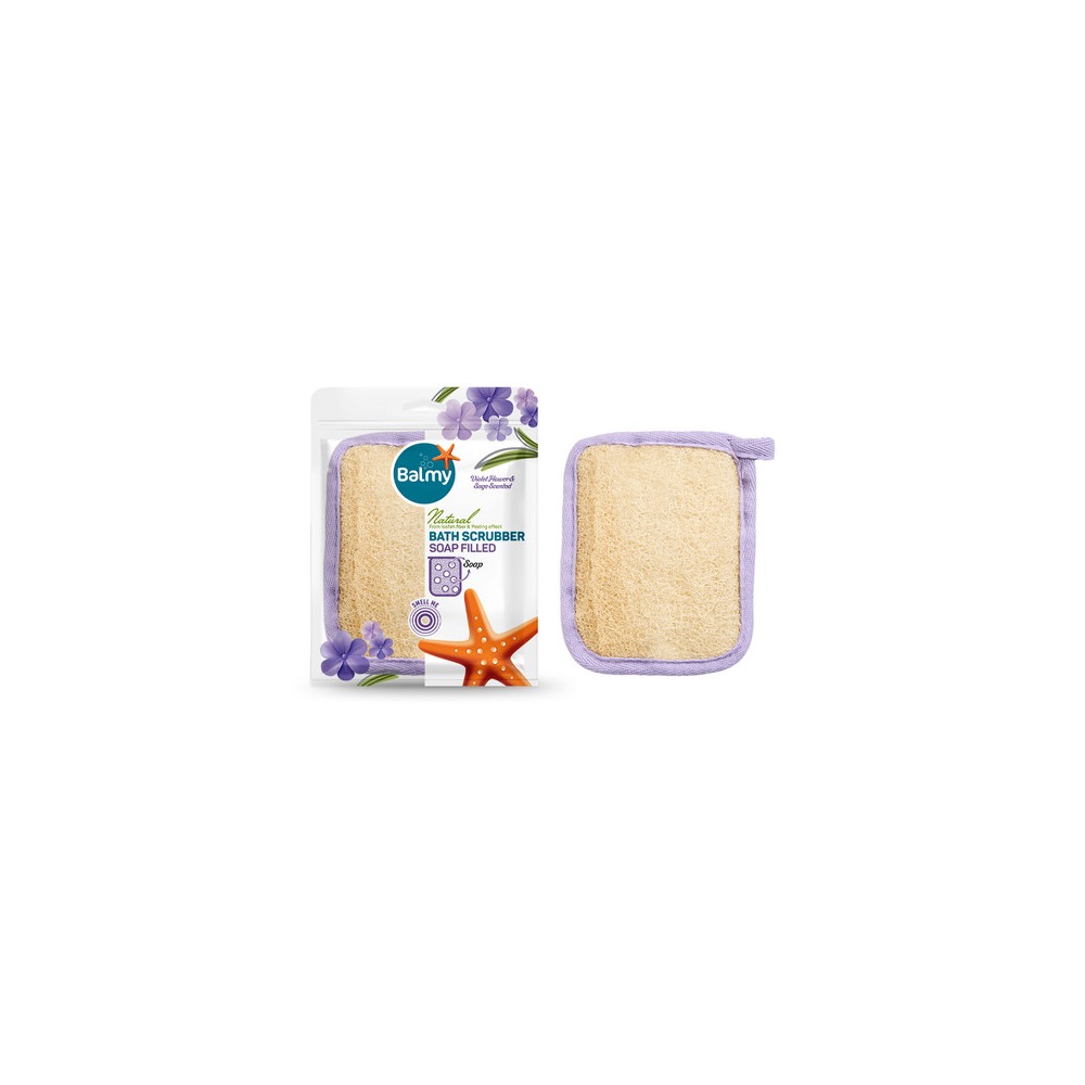 Balmy Bath Scrubber Soap Filled Piece