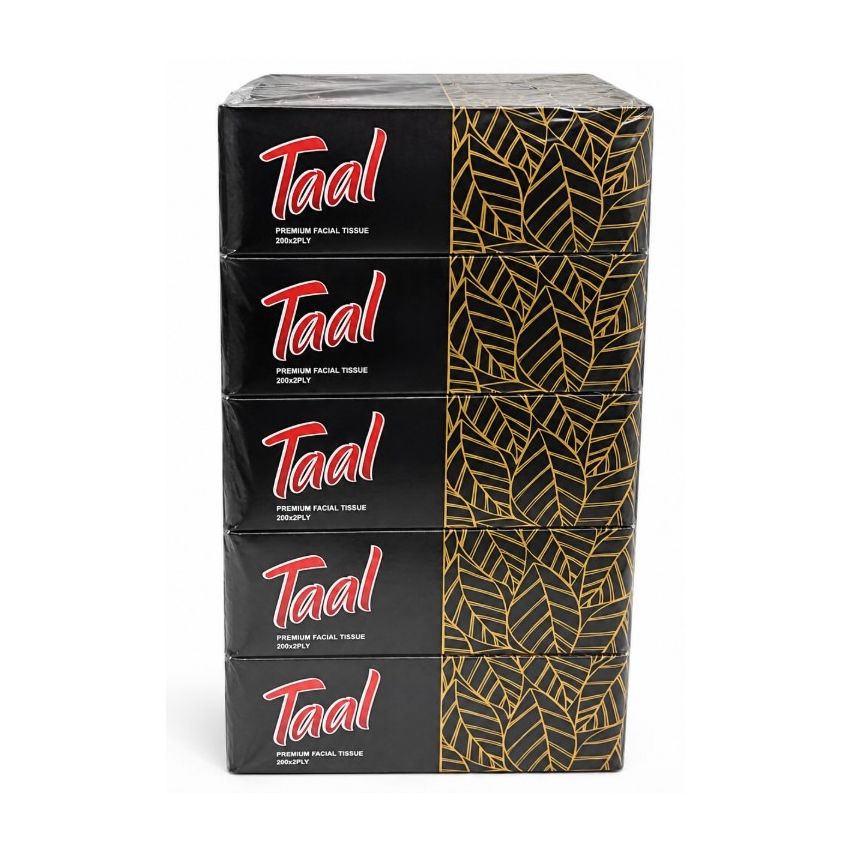 TAAL Facial Tissue 2-Ply 200 Sheets Carton Pack of 1