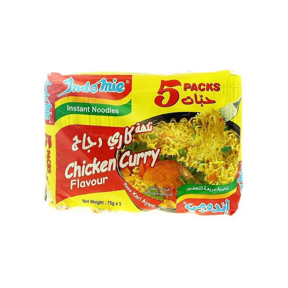 Indomie Noodles Chicken & Curry 75g Pack of 5