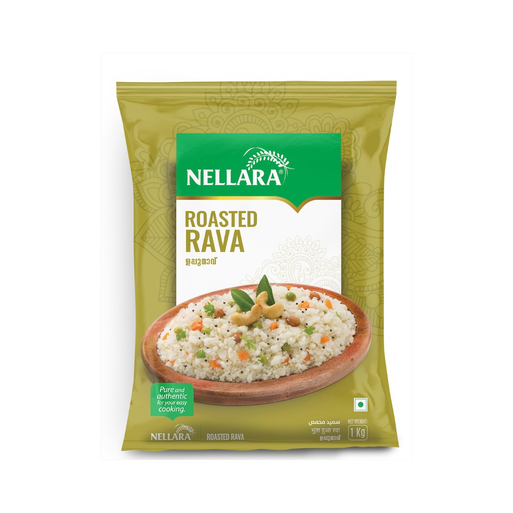 NELLARA Uppuma Rava 1kg Pack of 2