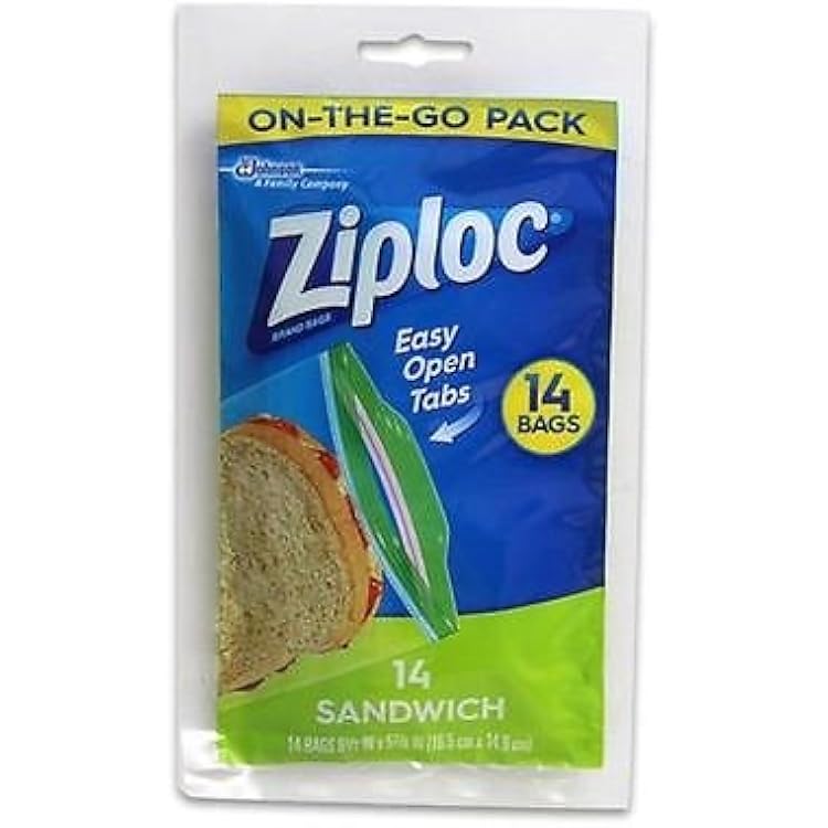 ZIBLOC Zipper Sandwich Bag Carton Pack of 168