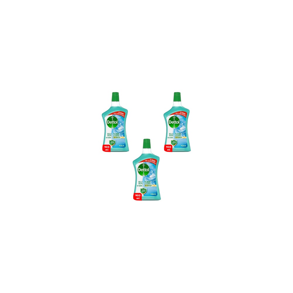 DETTOL Floor Cleaner Aqua 900ML Pack of 3