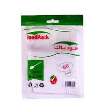 Foodpack Plastic Spoon Big 50pcs Carton