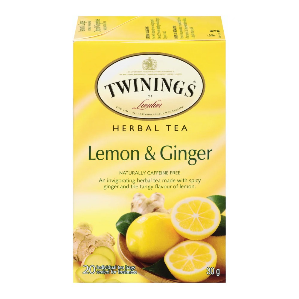 Twinings Green Tea Lemon & Ginger 20's Carton Pack of 6