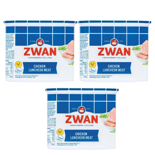 ZWAN Luncheon Meat Chicken 340GR Pack of 3