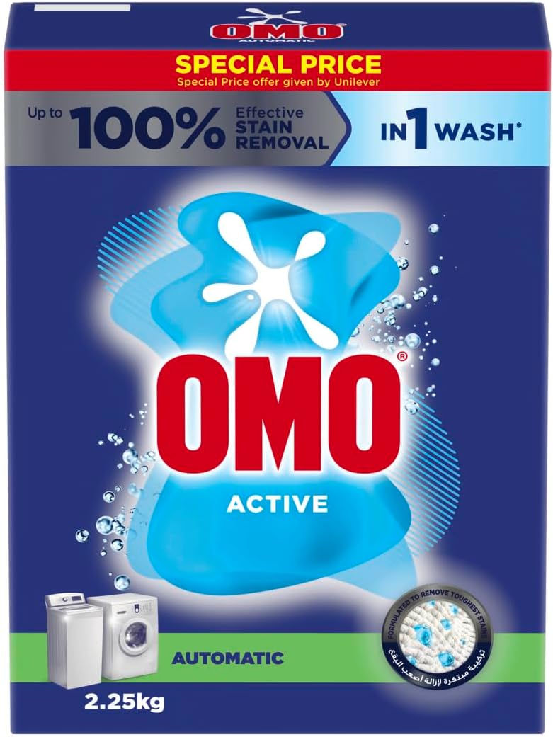 Omo Touch of Comfort Auto Detergent Powder 2.25kg | Deep Clean + Fresh Scent | Best Deal Dubai UAE