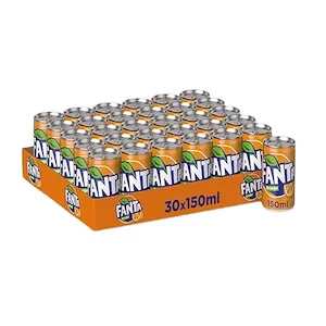 Fanta Orange Mini Cans 150ml Pack of 30 – Citrus Soda