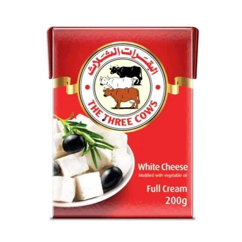 Three Cows Full Cream White Cheese 200g - Premium Quality & Great Value