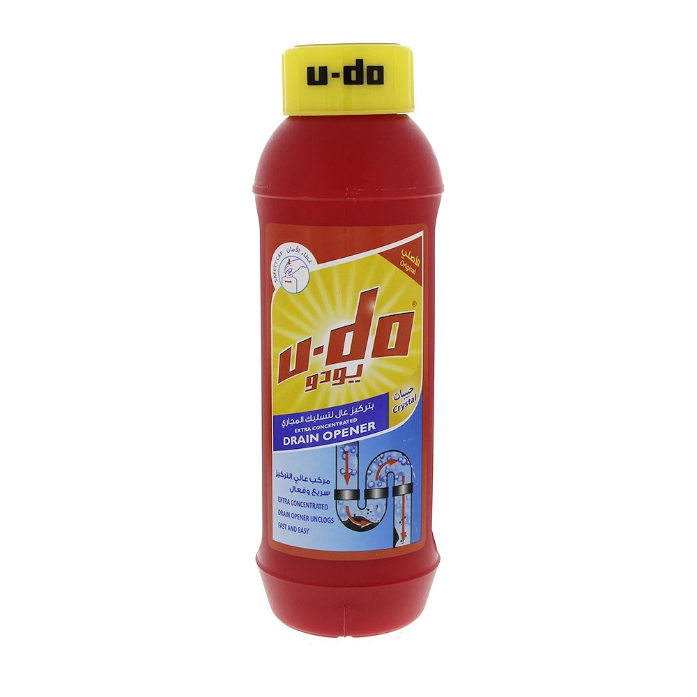 U-DO Drain Opener Powder 500GR Carton Pack of 24