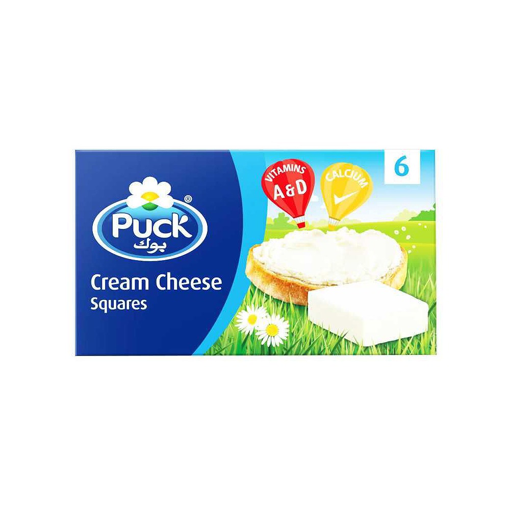 Puck Cream Cheese Squares 6 Portions 108g - Premium Quality & Great Value