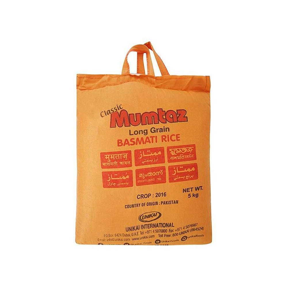 Mumtaz Long Grain Basmati Rice 5kg – Family Value Pack