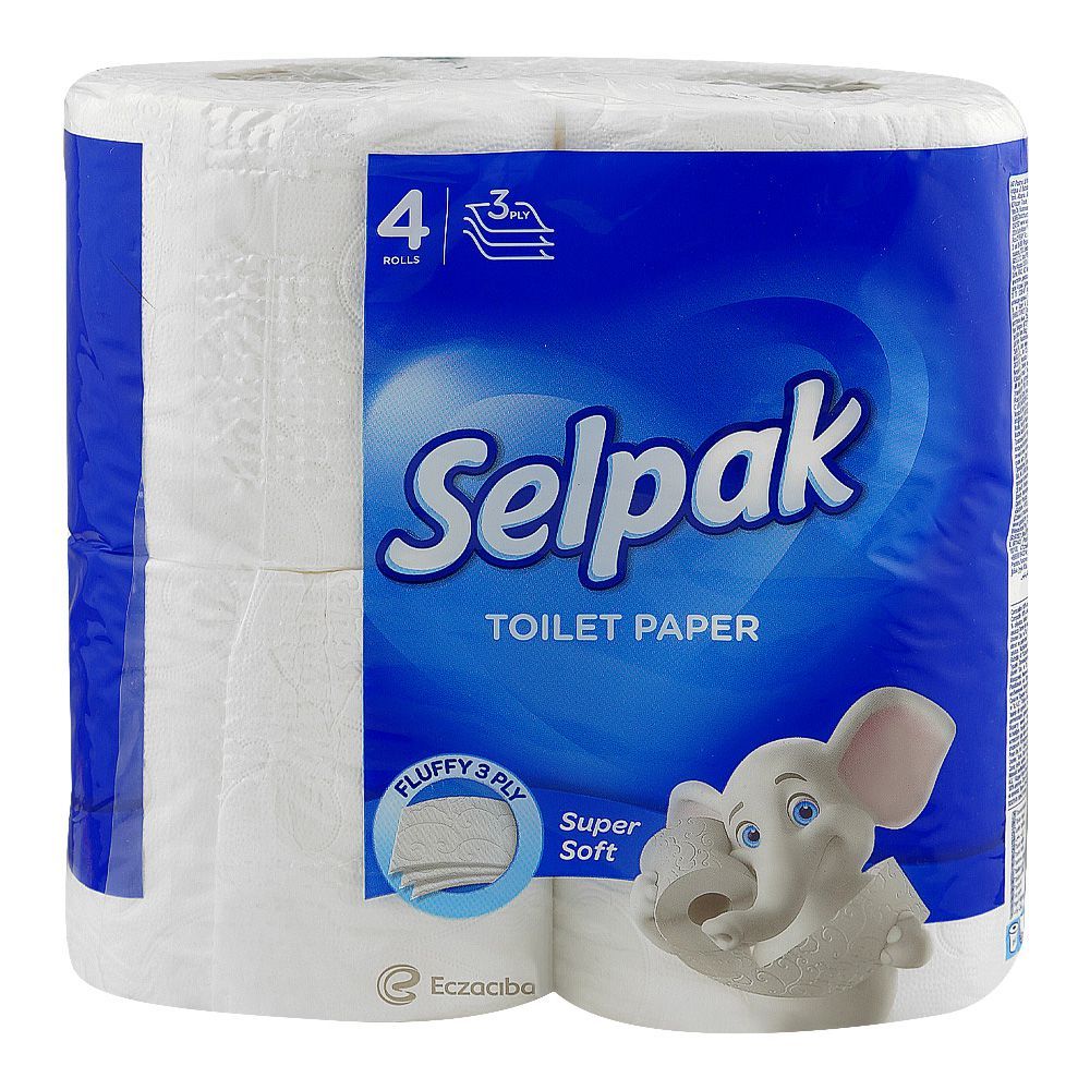 Selpak Toilet Paper 3 Ply Super Soft 4 Rolls Outer