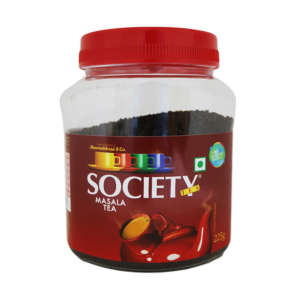 SOCIETY Masala Tea Powder Jar 225g Carton Pack of 48